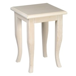 Tabouret RETRO 33x45x33cm, vieux blanc