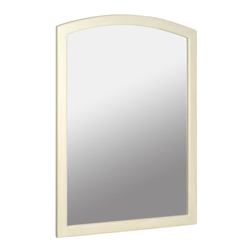 RETRO Miroir en cadre en bois 650x910mm, vieux blanc