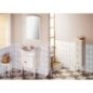 RETRO Miroir en cadre en bois 650x910mm, vieux blanc