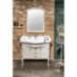 RETRO Miroir en cadre en bois 650x910mm, vieux blanc