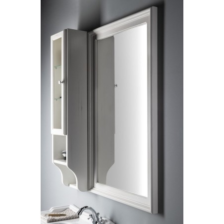 RETRO Miroir en cadre en bois 700x1150mm, vieux blanc