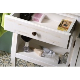 RETRO Unité de stockage 60x80x38cm, blanc droit/ancien
