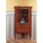 Unité de rangement de coin RETRO 60x120x47cm, gauche / hêtre