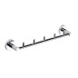 X-ROUND E porte-serviettes de 5 crochets 395mm, chrome