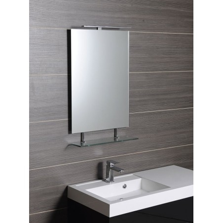 Miroir WEGA avec étagère 400x800mm