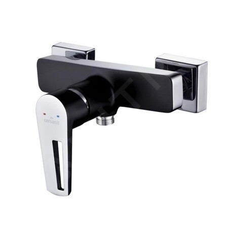 Cersanit Mille - Mitigeur de douche, noir/chrome S951-034