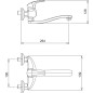 Novaservis Metalia 57 - Mélangeur lavabo mural 100 mm, chromé 57074,0 Novaservis Metalia 57 - Mélangeur lavabo mural 100 mm, chromé 57074,0