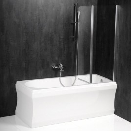PALOMA Écran de bain 900mm, verre clair