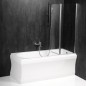 PALOMA Écran de bain 900mm, verre clair