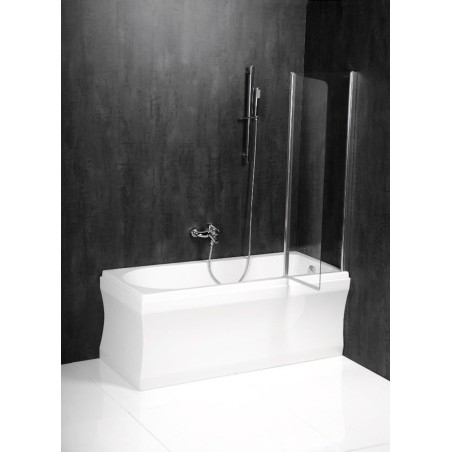 PALOMA Écran de bain 900mm, verre clair