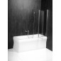 PALOMA Écran de bain 900mm, verre clair