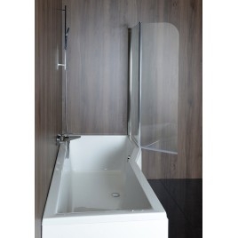 PALOMA Écran de bain 900mm, verre clair