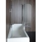 PALOMA Écran de bain 900mm, verre clair