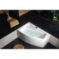 EVIA L Bain Asymétrique 170x100x47cm, Blanc EVIA L Bain Asymétrique 170x100x47cm, Blanc