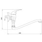 Novaservis Metalia 55 - Mélangeur bain mural sans accessoires 100 mm, chromé 55033/1,0 Novaservis Metalia 55 - Mélangeur bain mural sans accessoires 100 mm, chromé 55033/1,0