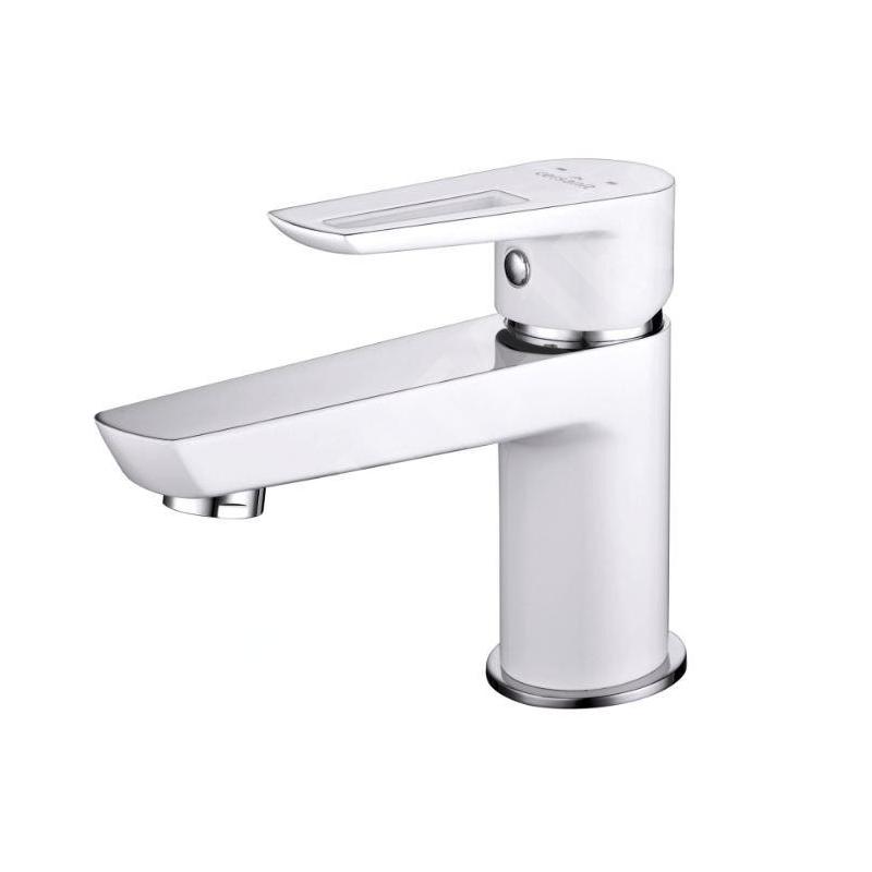 Cersanit Mille - Mitigeur de lavabo avec vidage, blanc/chrome S951-047