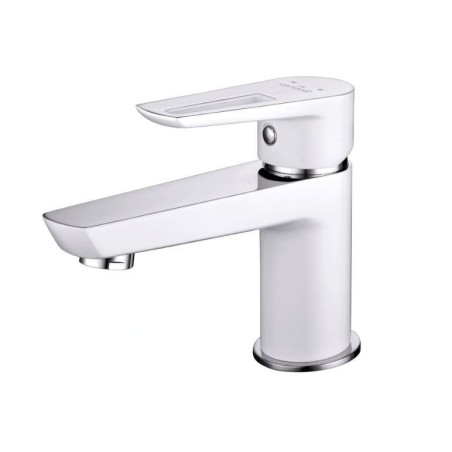 Cersanit Mille - Mitigeur de lavabo avec vidage, blanc/chrome S951-047