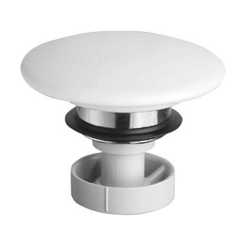 Replacement Click-Clack Waste Ceramic Plug 72mm, blanc Replacement Click-Clack Waste Ceramic Plug 72mm, blanc