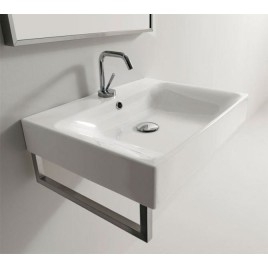 CENTO Ceramic Washbasin 50x45cm, blanc