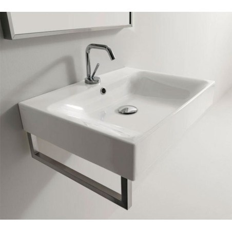 CENTO Ceramic Washbasin 50x45cm, blanc