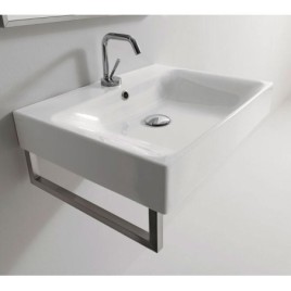 CENTO Ceramic Washbasin 60x45cm, blanc