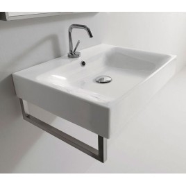 CENTO Ceramic Washbasin 70x45cm, blanc