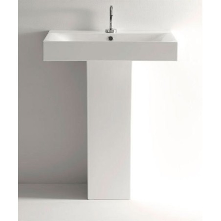 CENTO Ceramic Washbasin 80x45cm, blanc