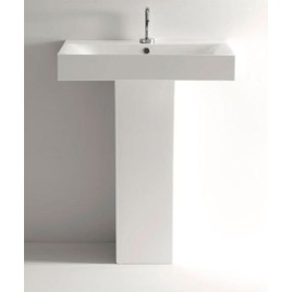 CENTO Ceramic Washbasin 80x45cm, blanc