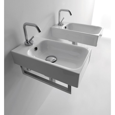 CENTO Ceramic Washbasin 45x25cm, blanc