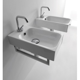 CENTO Ceramic Washbasin 45x25cm, blanc