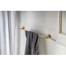 PERLA Porte serviette 645x78mm, or