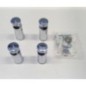 Supports de fixation ALYA pour radiateur de serviette incurvé, chrome