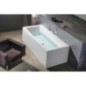 KVADRA Bain rectangulaire 180x80x47cm, Blanc KVADRA Bain rectangulaire 180x80x47cm, Blanc