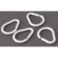 Rideaux de douche- 12 pcs, plastique blanc