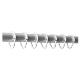 Rideaux de douche- 12 pcs, plastique blanc