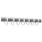 Rideaux de douche- 12 pcs, plastique blanc