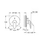 Grohe Eurostyle - Mitigeur de baignoire encastré, chrome 29099003