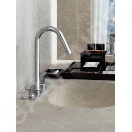 Axor Citterio M - Mitigeur de lavabo 160, installation à 2 trous, chrome 34132000