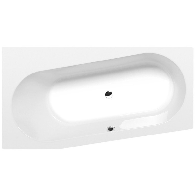 ASTRA WL Bain asymétrique 165x90x48cm, Blanc ASTRA WL Bain asymétrique 165x90x48cm, Blanc