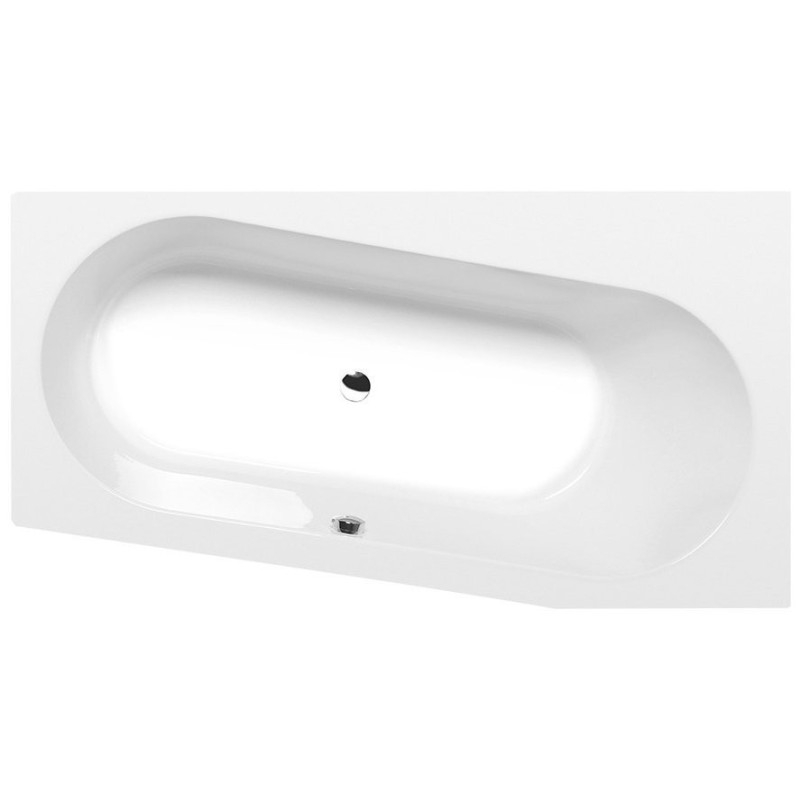ASTRA WR Bain asymétrique 165x90x48cm, Blanc ASTRA WR Bain asymétrique 165x90x48cm, Blanc