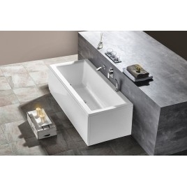 CLEO Bain rectangulaire 150x75x48cm, Blanc