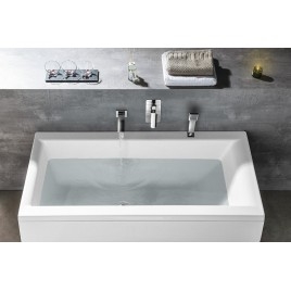 CLEO Bain rectangulaire 150x75x48cm, Blanc