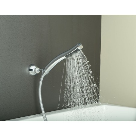 Douche à main, 245mm, ABS/noir/chrome