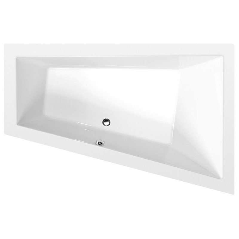 TRIANGL R Bain asymétrique 180x120x50cm, Blanc TRIANGL R Bain asymétrique 180x120x50cm, Blanc