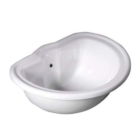 RETRO Recessed Ceramic Washbasin 50x41cm, blanc