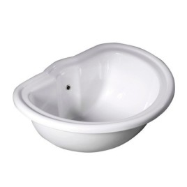 RETRO Recessed Ceramic Washbasin 50x41cm, blanc