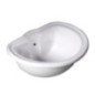 RETRO Recessed Ceramic Washbasin 50x41cm, blanc