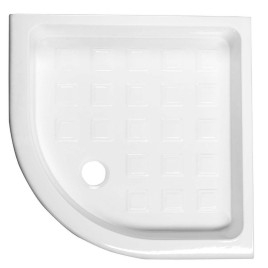 RETRO Quadrant Ceramic Shower Tray90x90x20cm, R550, blanc