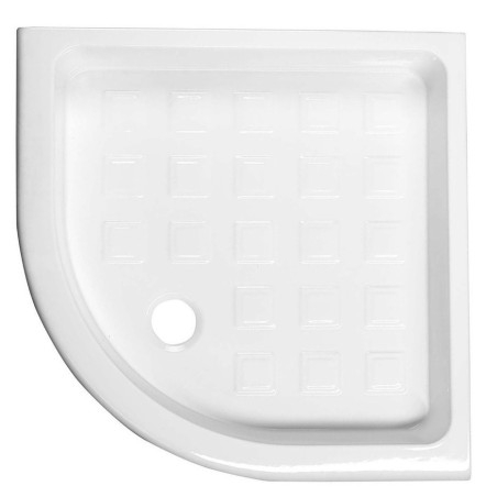 RETRO Quadrant Ceramic Shower Tray90x90x20cm, R550, blanc