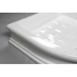 RETRO Quadrant Ceramic Shower Tray90x90x20cm, R550, blanc